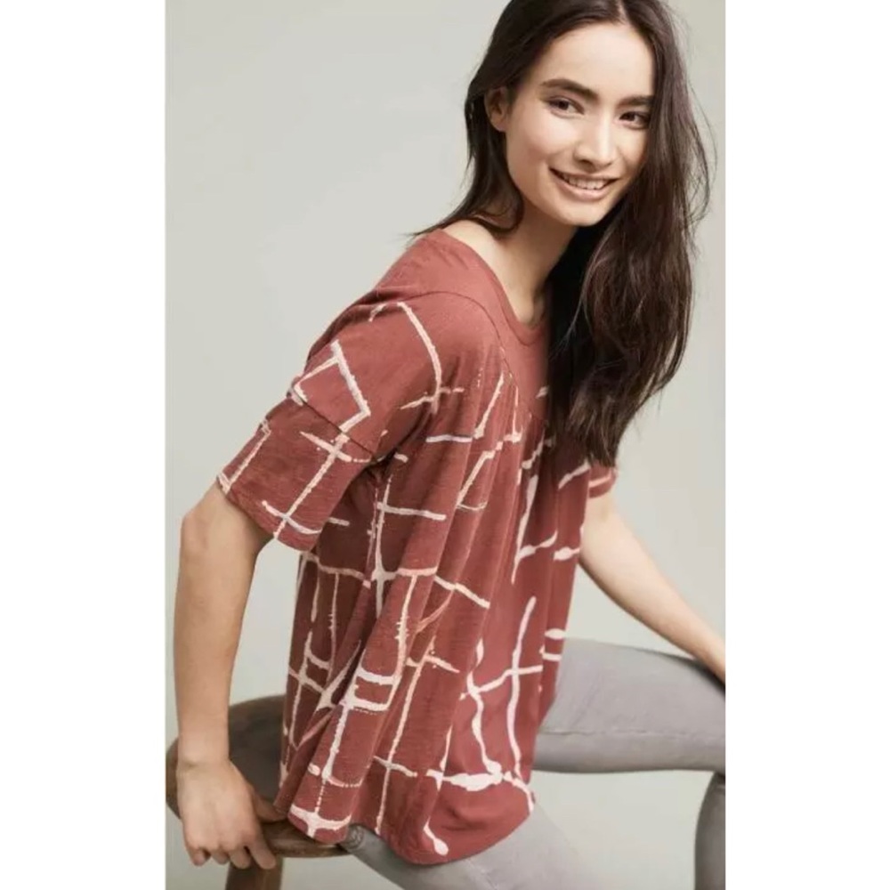 Anthropologie Akemi + Kin Light Streaks Tee - Picture 2 of 6